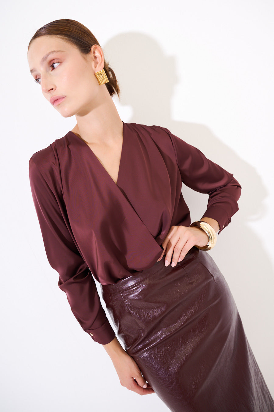 Blouse met lange mouwen