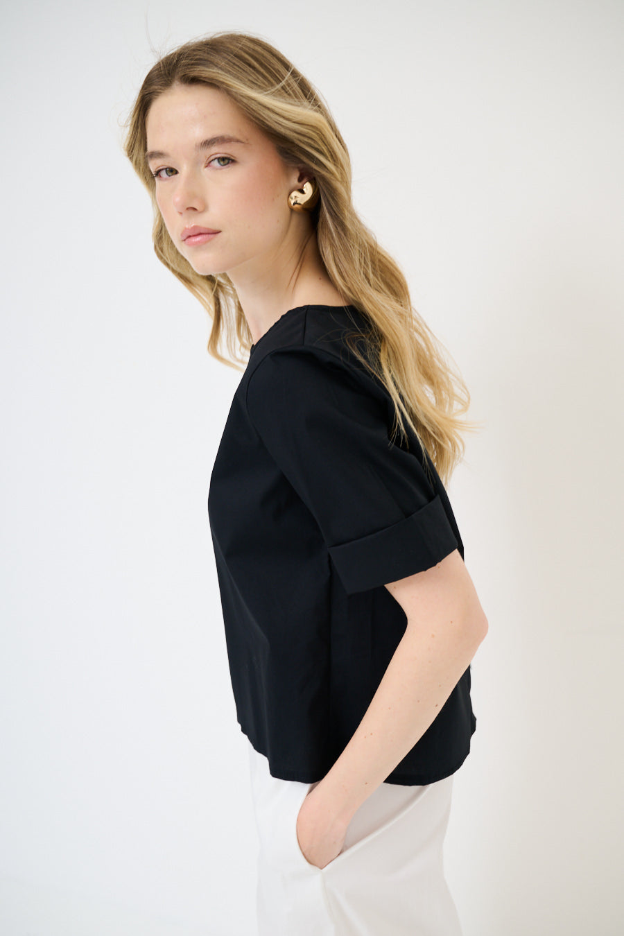 Top met 3/4 mouw