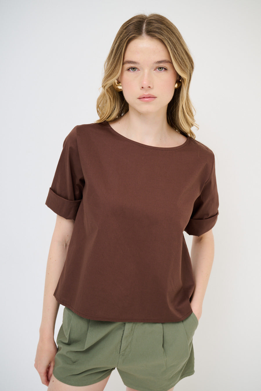 Top met 3/4 mouw