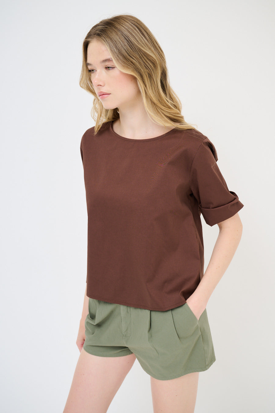 Top met 3/4 mouw