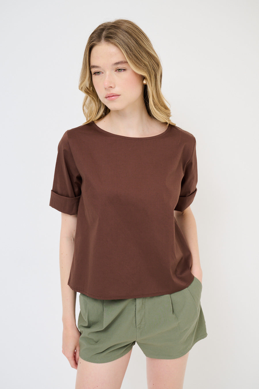 Top met 3/4 mouw
