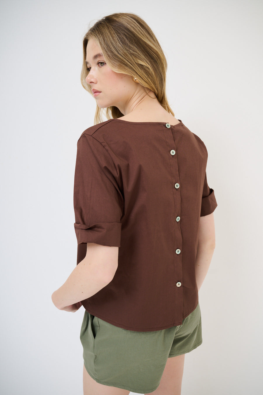 Top met 3/4 mouw