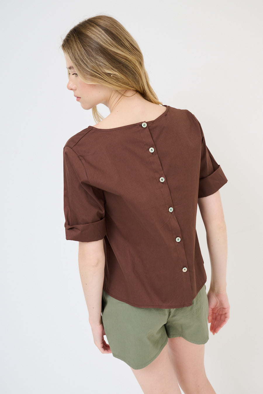 Top met 3/4 mouw