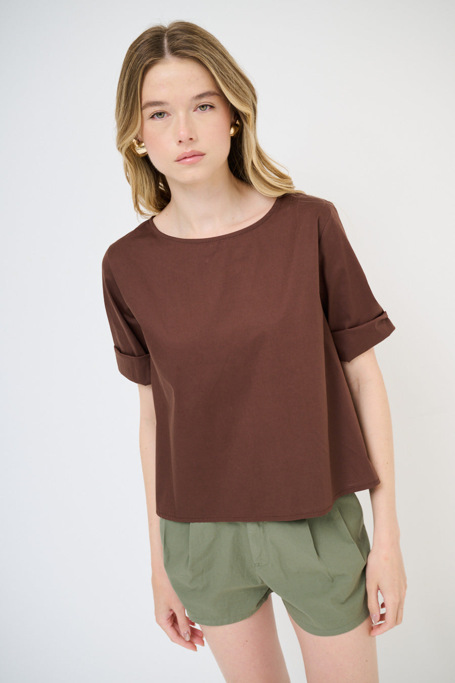 Top met 3/4 mouw