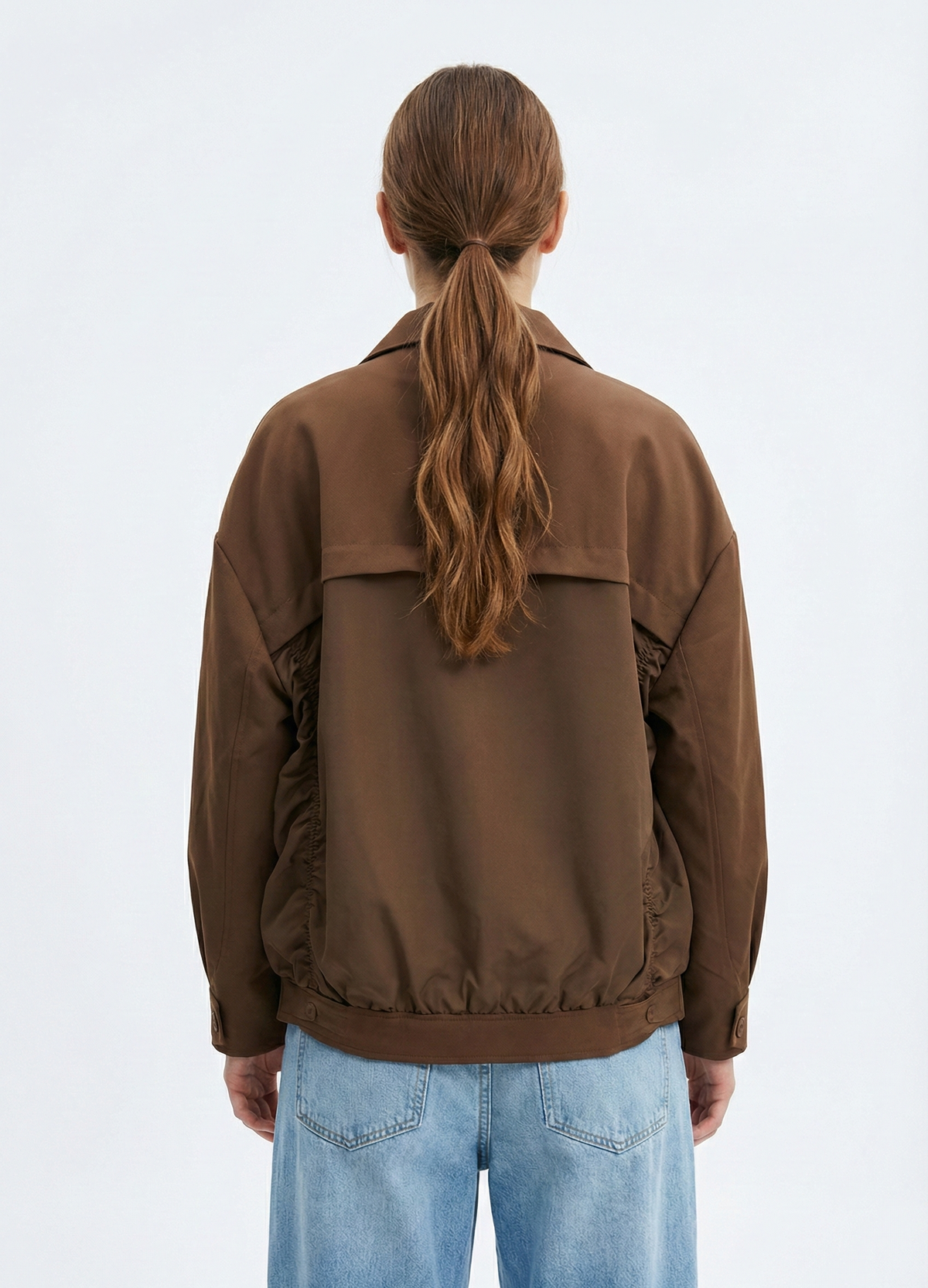 VESTE BLAZER BI-MATIÈRE