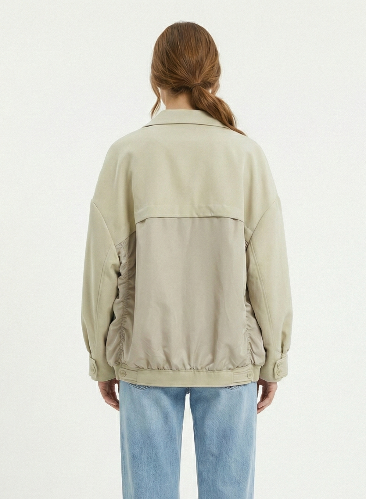 VESTE BLAZER BI-MATIÈRE