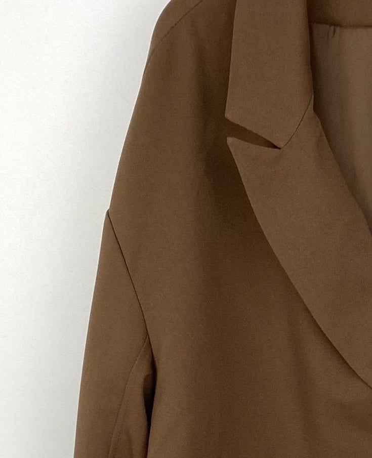VESTE BLAZER BI-MATIÈRE