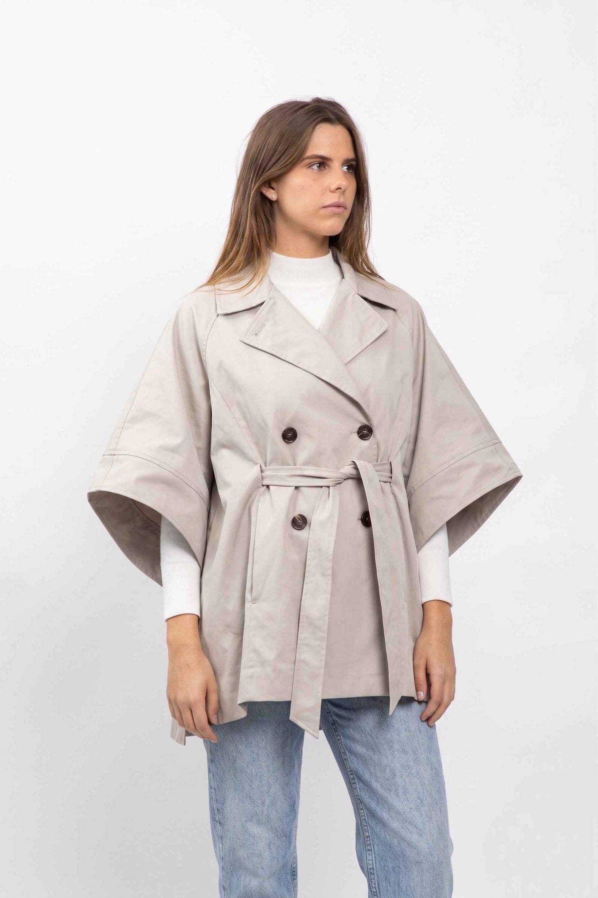 CAPE STYLE TRENCH À CEINTURE