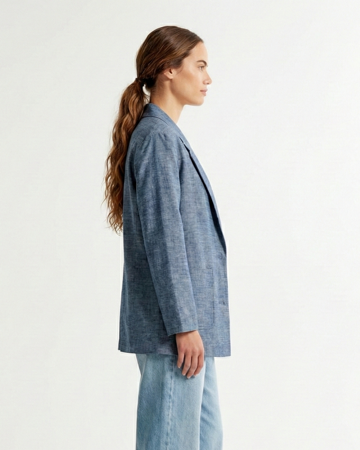 BLAZER EFFET LIN