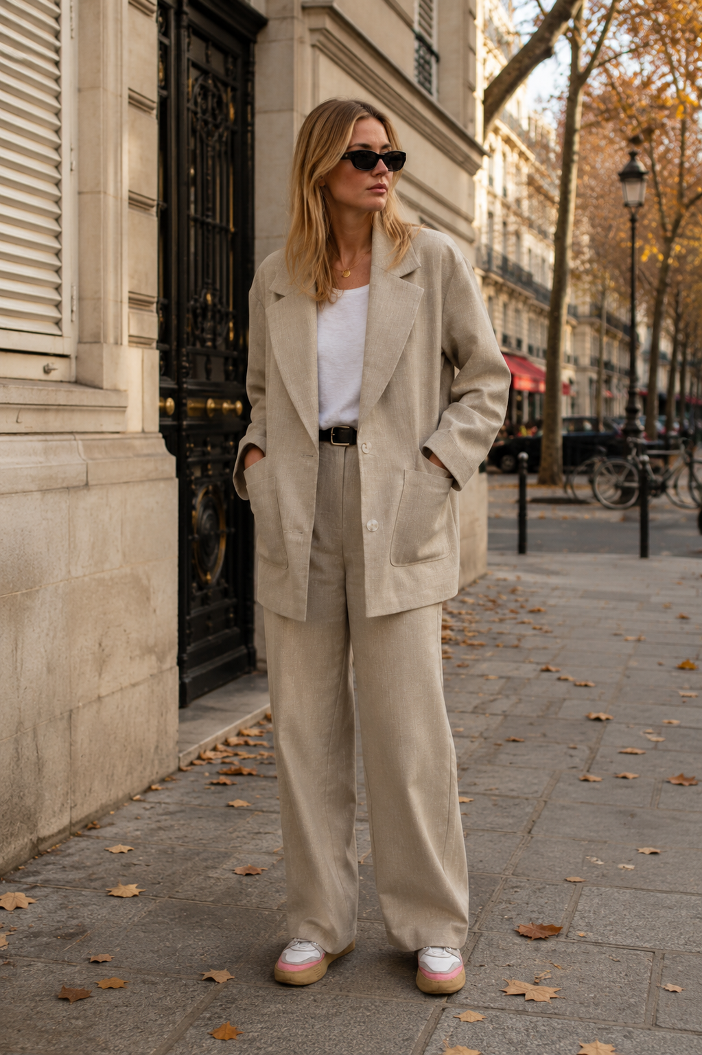 PANTALON FLUIDE EFFET LIN Femme - K-ZELL PARIS | Wholesale I Grossiste vêtements Femme I Vente en gros