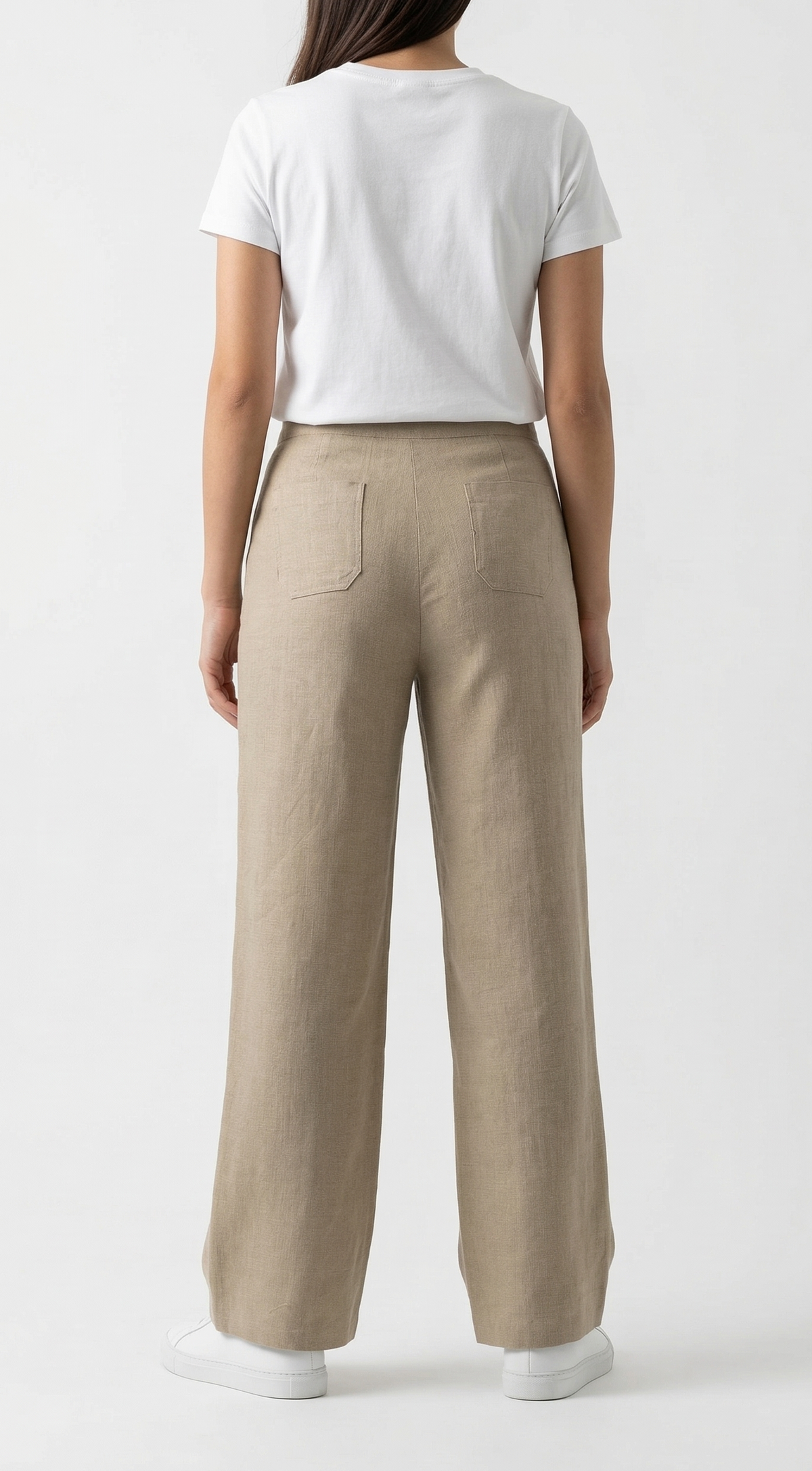PANTALON FLUIDE EFFET LIN