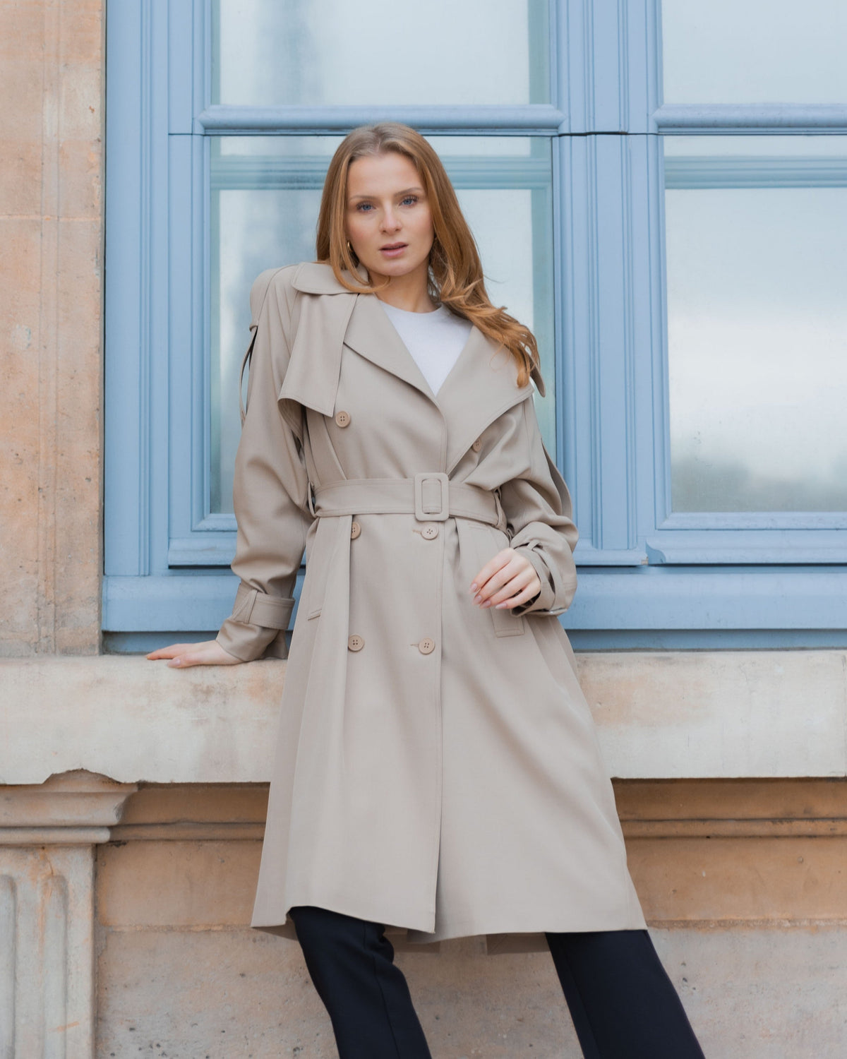 TRENCH LONG À CEINTURE - K-ZELL PARIS | Wholesale
