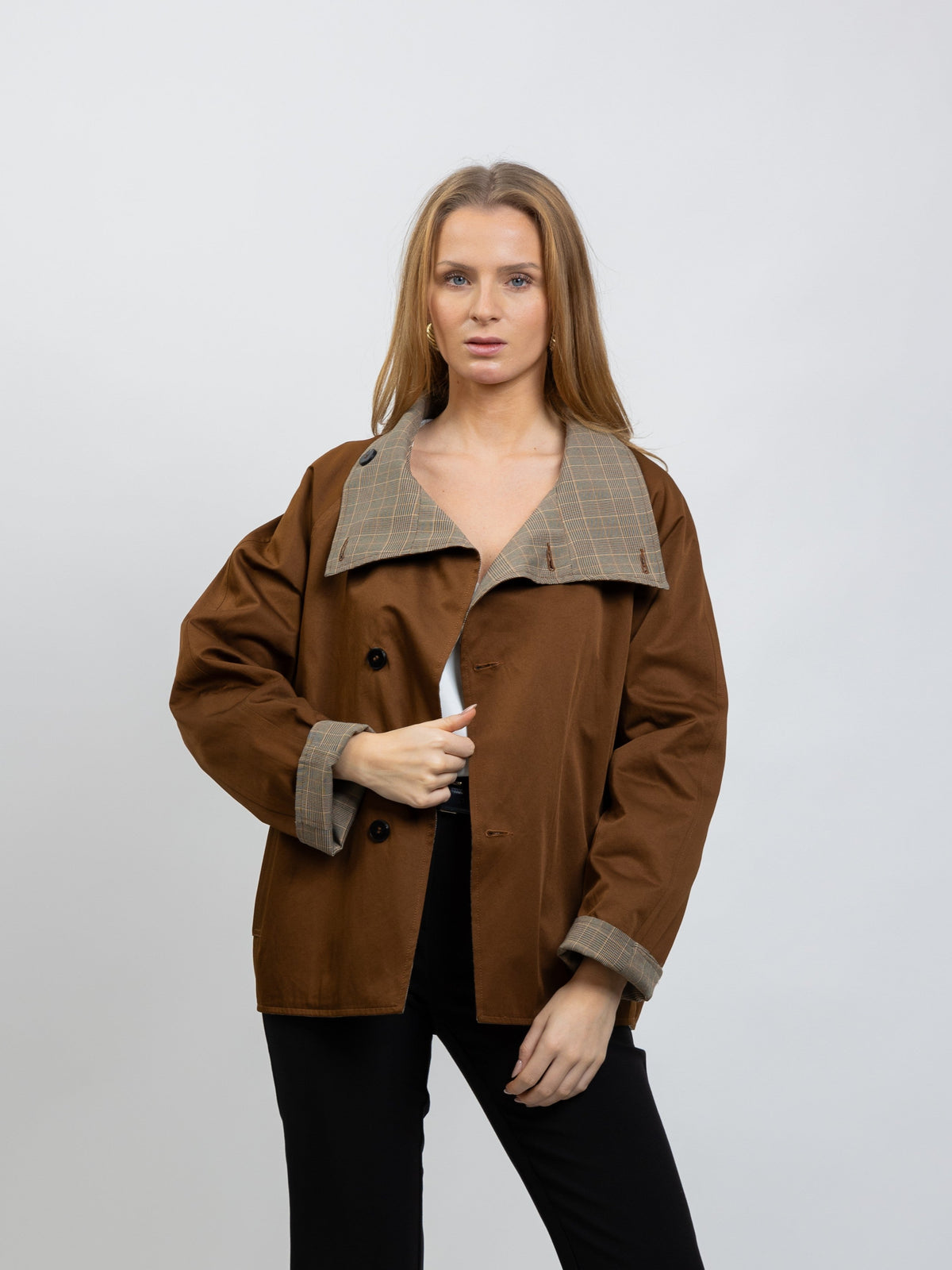 TRENCH COURT REVERSIBLE À CARREAUX - K-ZELL PARIS | Wholesale
