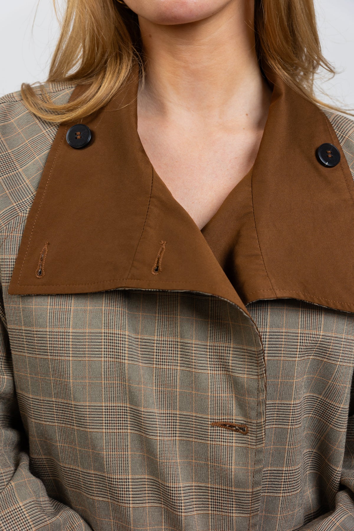 TRENCH COURT REVERSIBLE À CARREAUX - K-ZELL PARIS | Wholesale