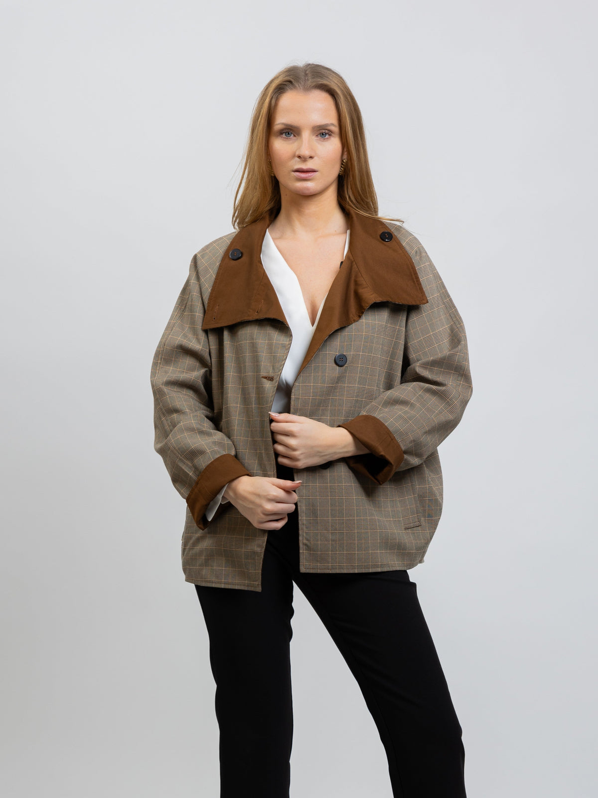 TRENCH COURT REVERSIBLE À CARREAUX - K-ZELL PARIS | Wholesale