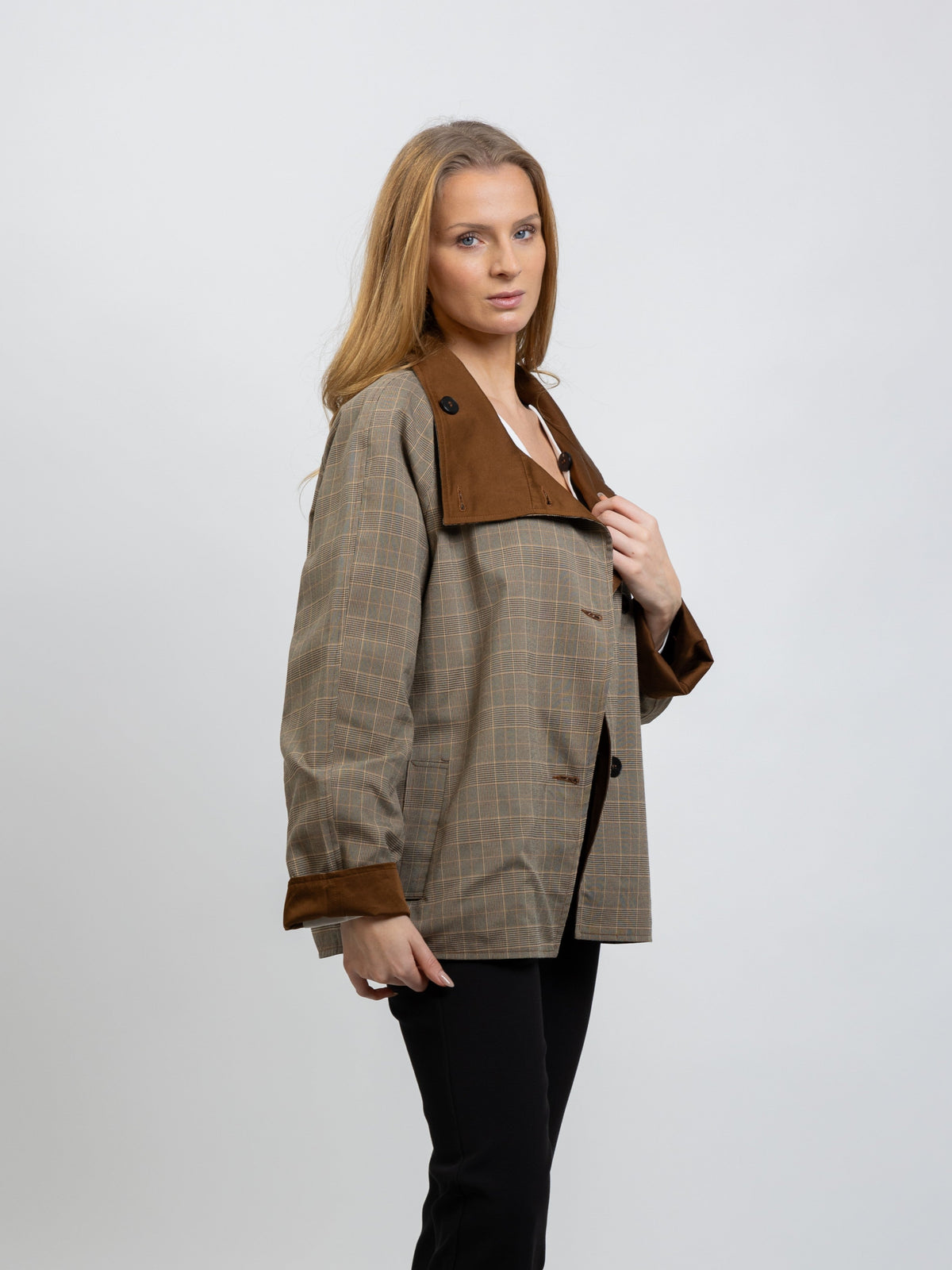 TRENCH COURT REVERSIBLE À CARREAUX - K-ZELL PARIS | Wholesale