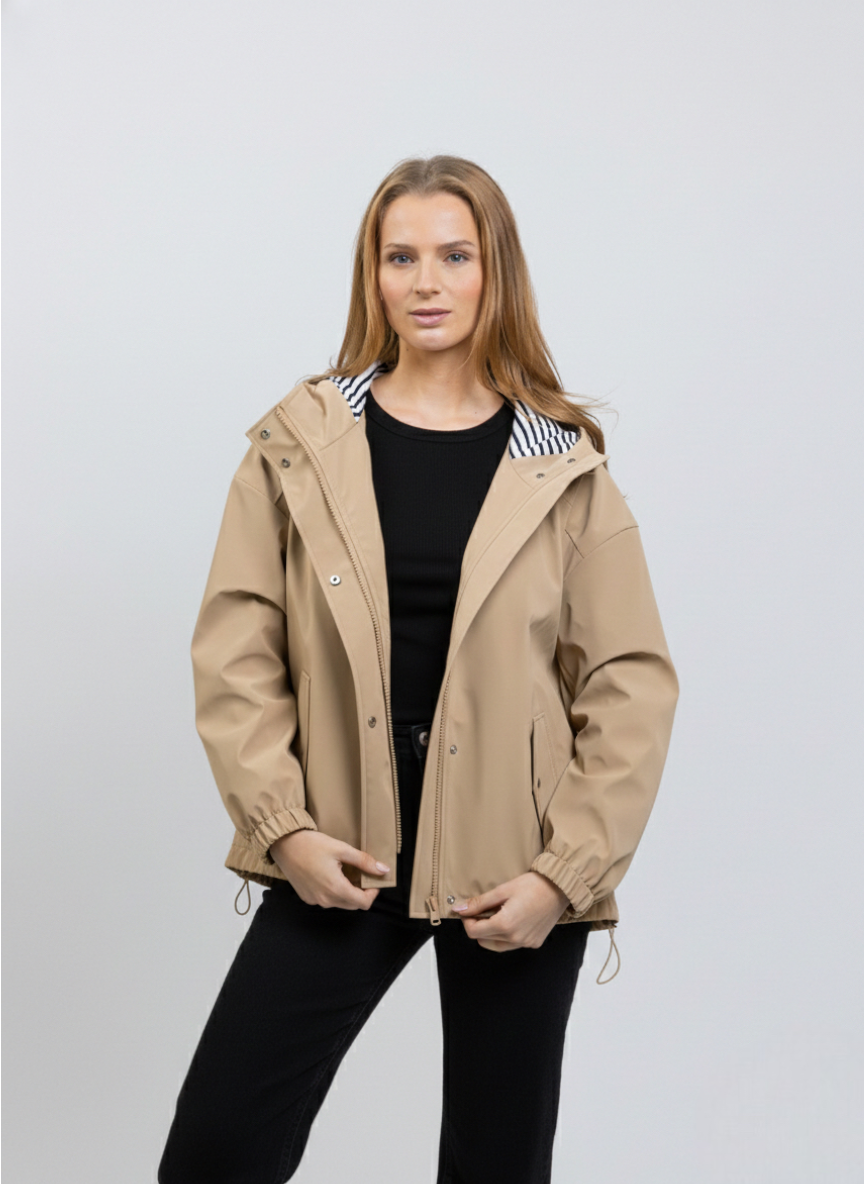 PARKA DE PLUIE À MOTIF RAYURES - K-ZELL PARIS | Wholesale