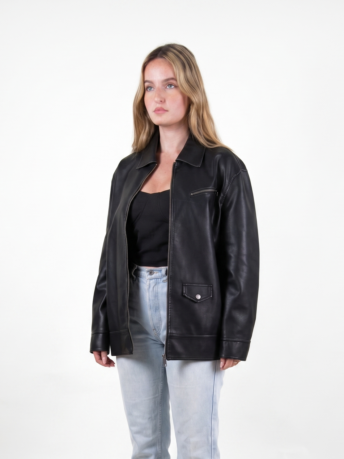VESTE VINTAGE EN SIMILICUIR