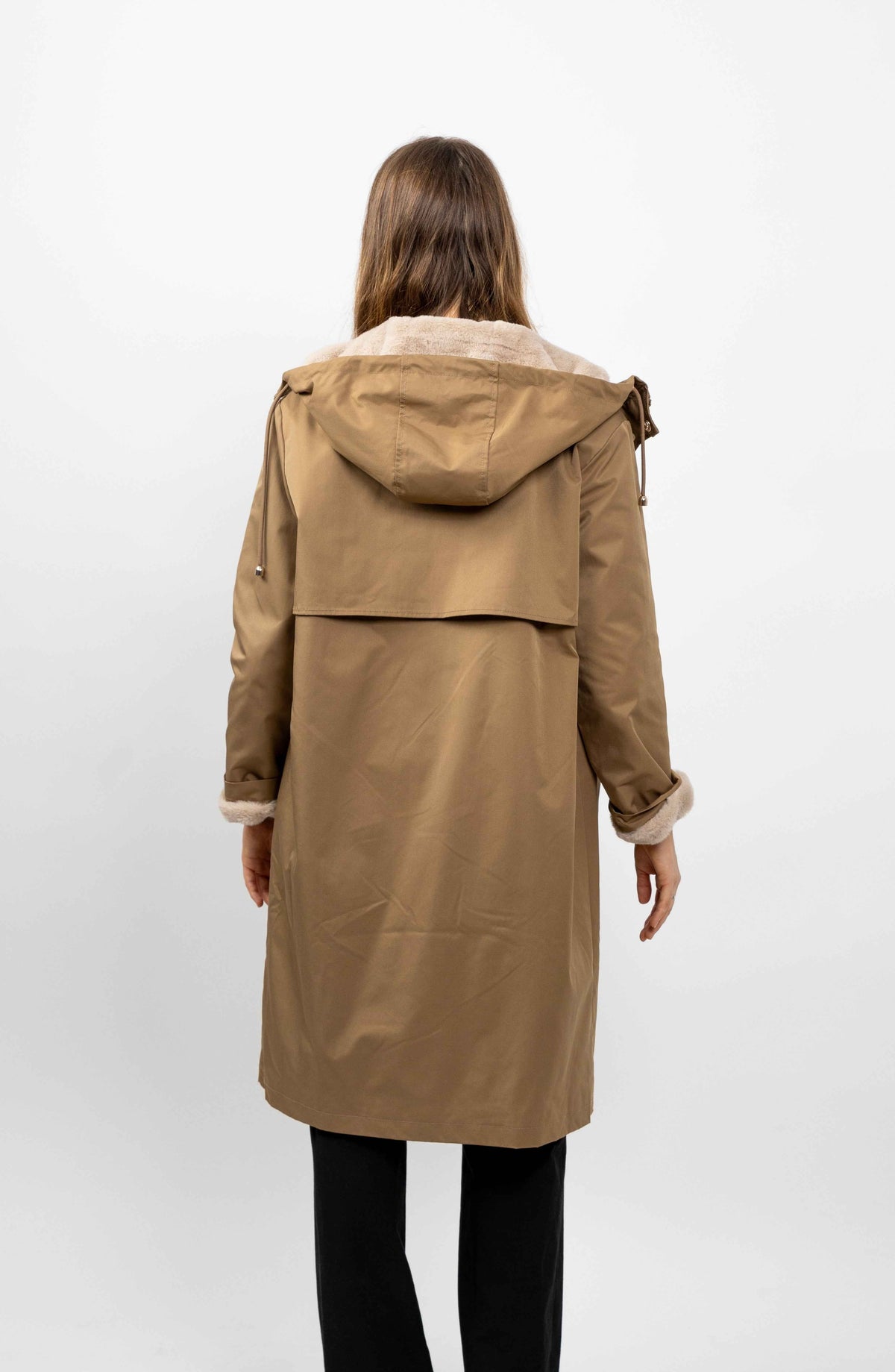 PARKA À CAPUCHE INTÉRIEUR FAUSSE FOURRURE