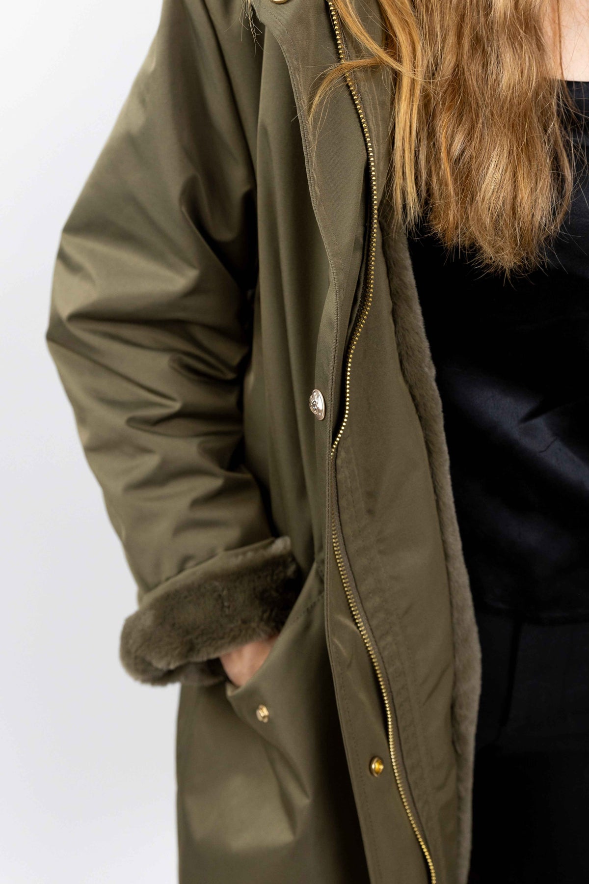 PARKA À CAPUCHE INTÉRIEUR FAUSSE FOURRURE