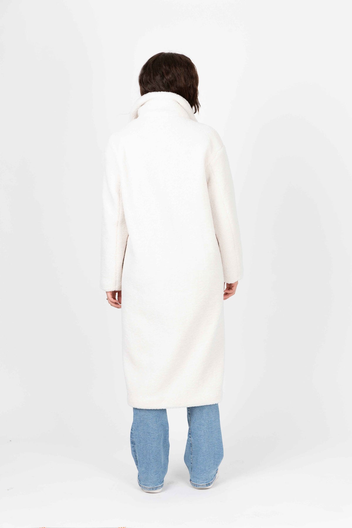 MANTEAU LONG EN FAUSSE FOURRURE MOUTON
