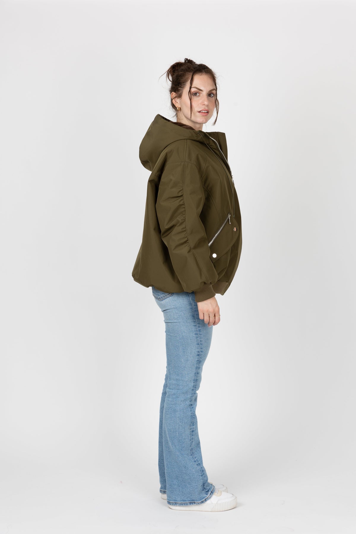 BLOUSON À CAPUCHE AVEC FAUSSE FOURRURE - K-ZELL PARIS | Wholesale