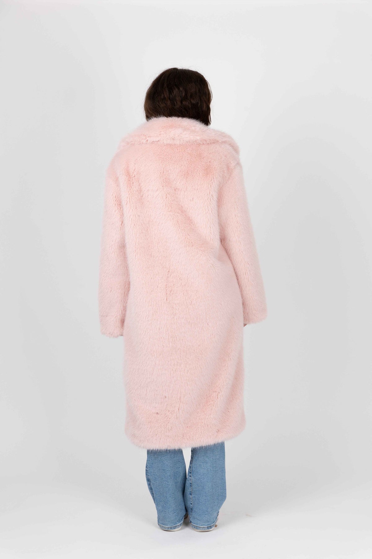 MANTEAU LONG EN FAUSSE FOURRURE
