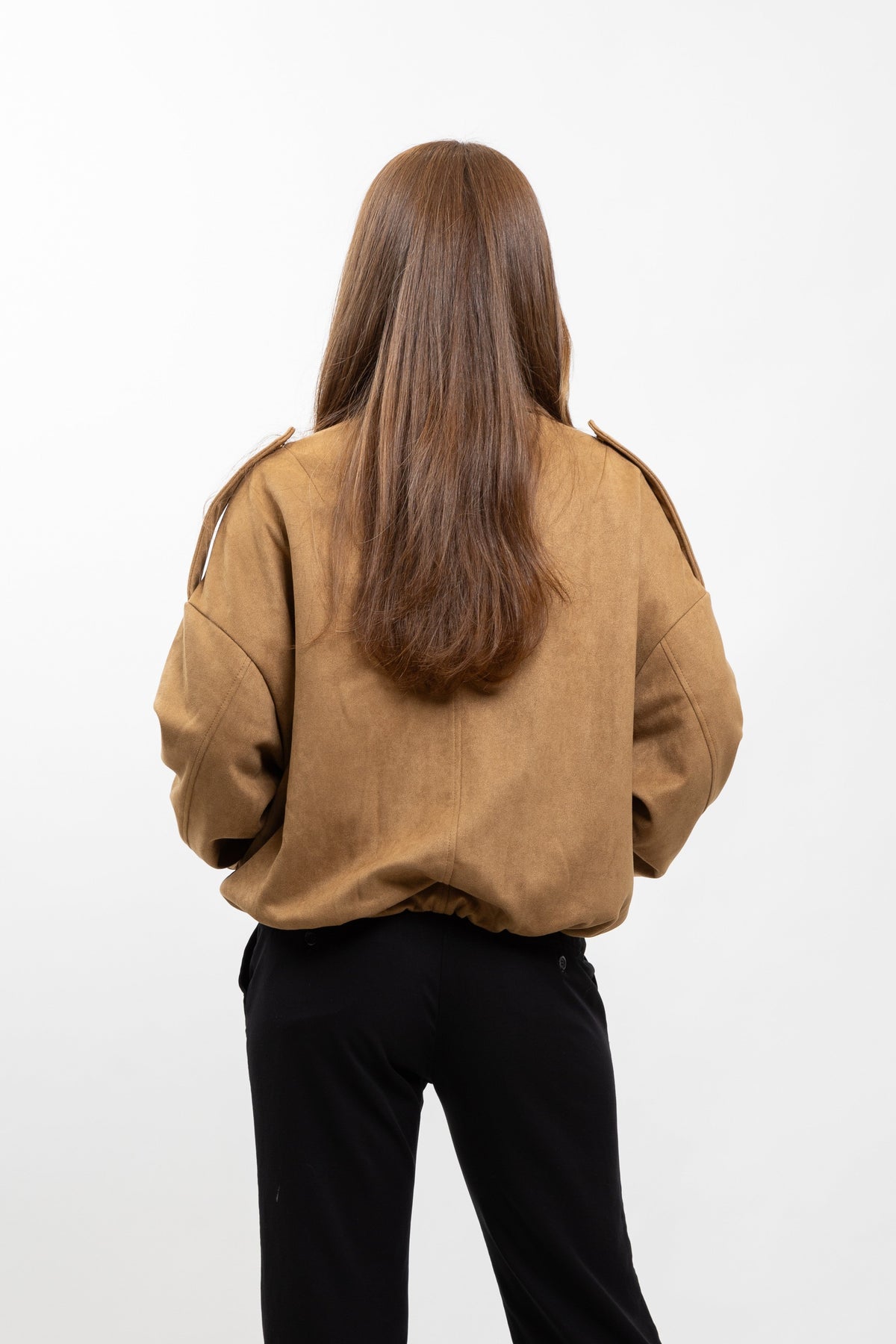 Suèdinelook jack met blousend model