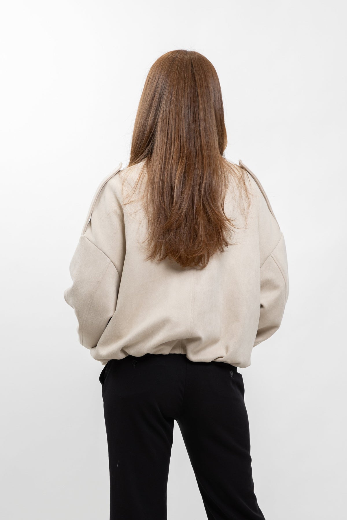 Suèdinelook jack met blousend model