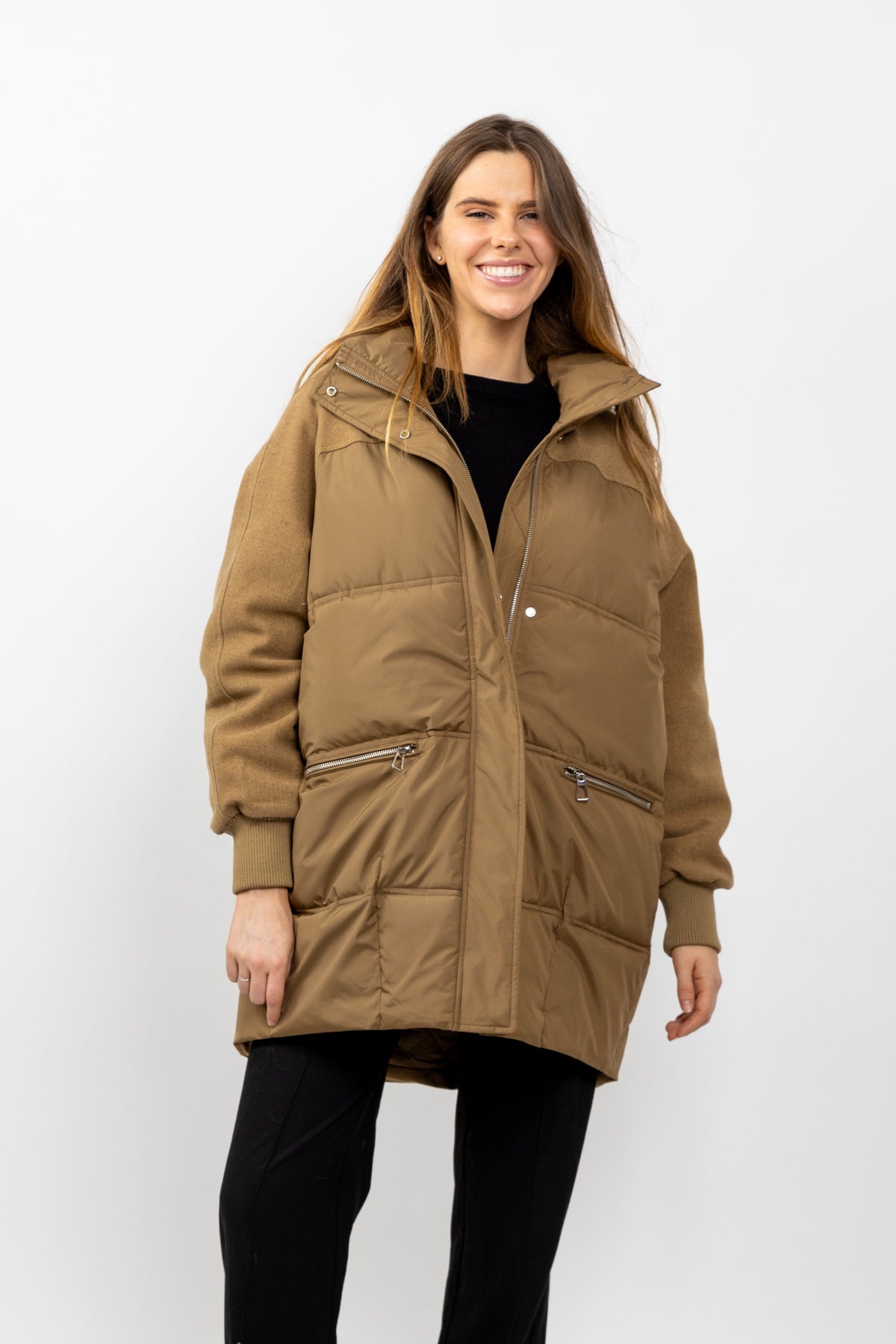 DOUDOUNE BI-MATIÈRE AVEC LAINE - K-ZELL PARIS | Wholesale