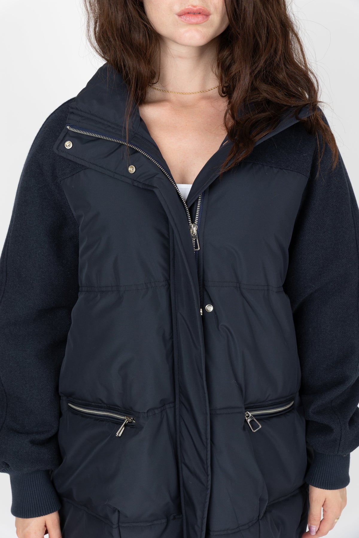 DOUDOUNE BI-MATIÈRE AVEC LAINE - K-ZELL PARIS | Wholesale