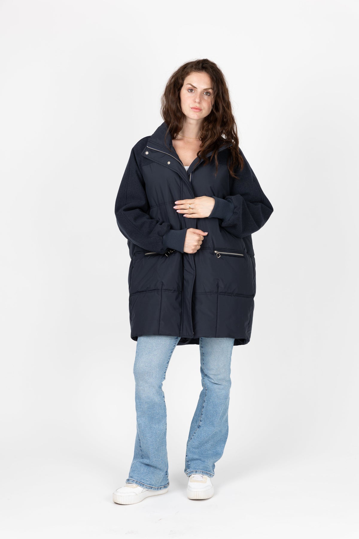 DOUDOUNE BI-MATIÈRE AVEC LAINE - K-ZELL PARIS | Wholesale