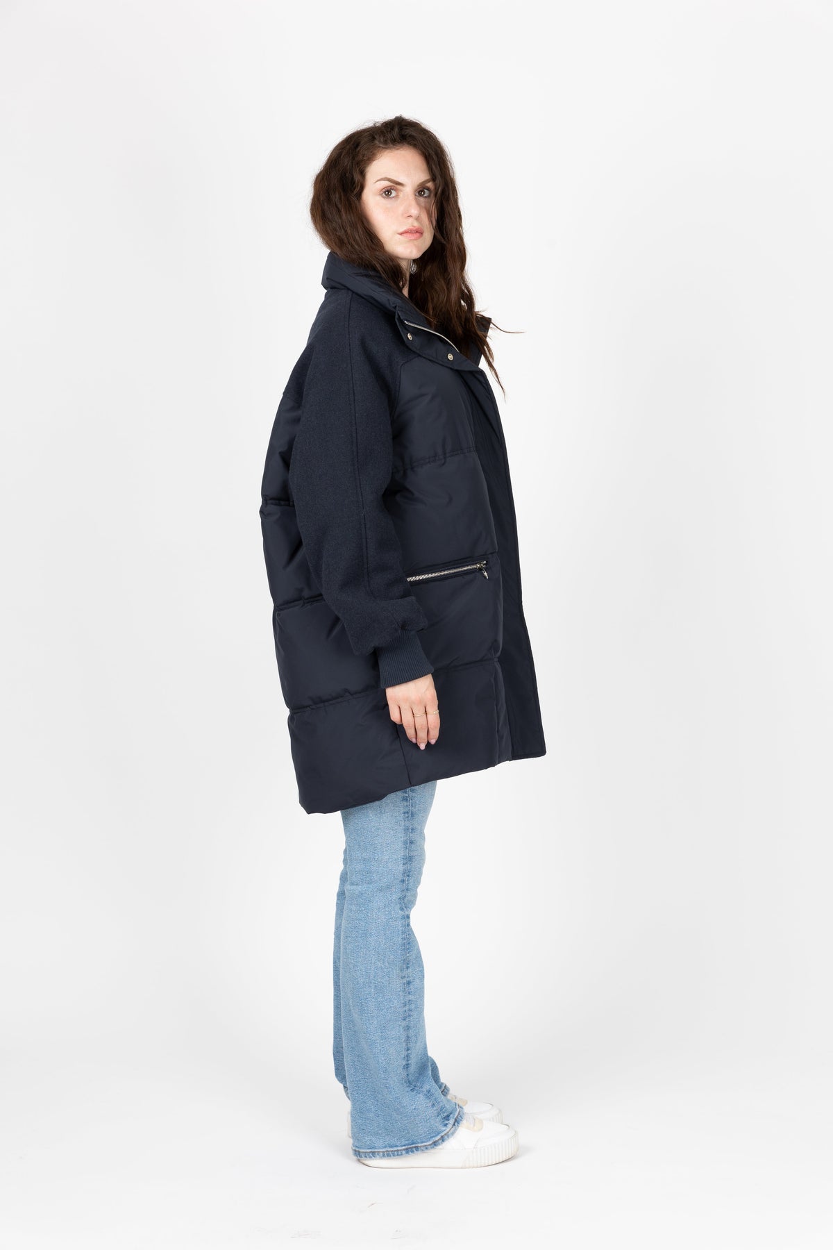 DOUDOUNE BI-MATIÈRE AVEC LAINE - K-ZELL PARIS | Wholesale