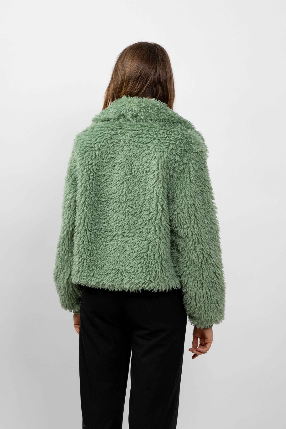BLOUSON EN FAUSSE FOURRURE MOUTON