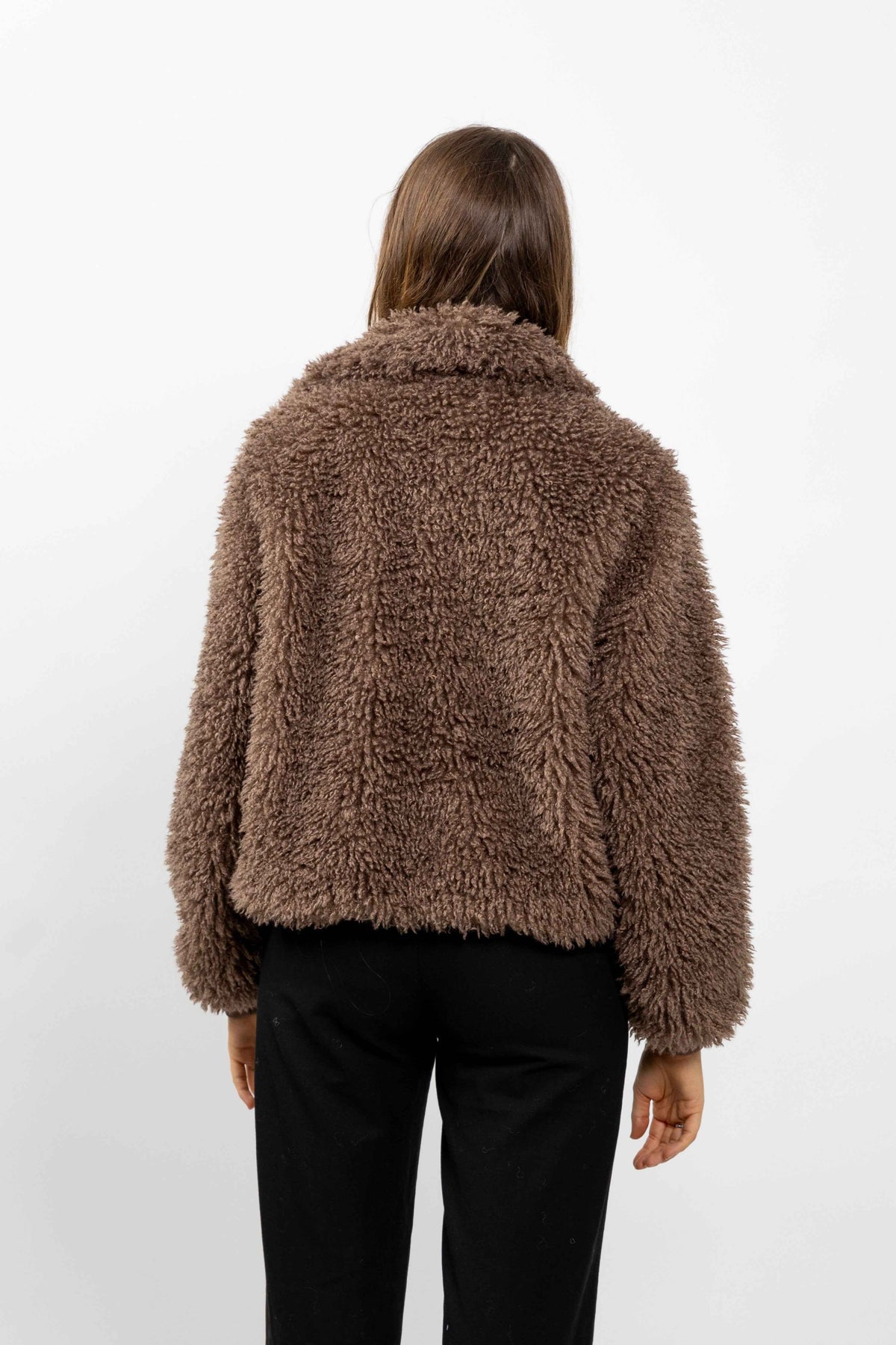 BLOUSON EN FAUSSE FOURRURE MOUTON