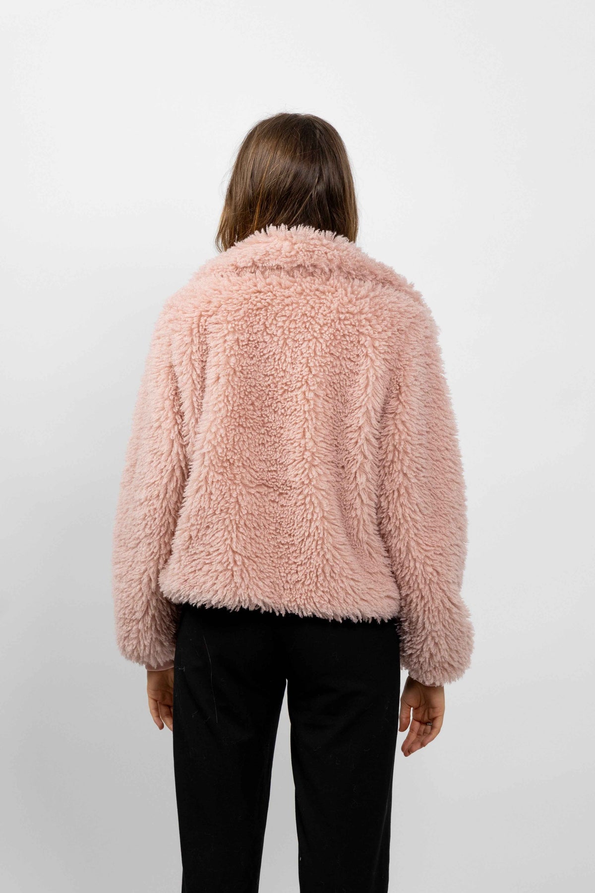 BLOUSON EN FAUSSE FOURRURE MOUTON