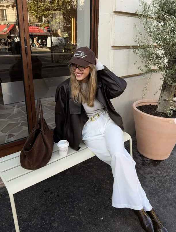 BLOUSON MOTARD EN SIMILICUIR