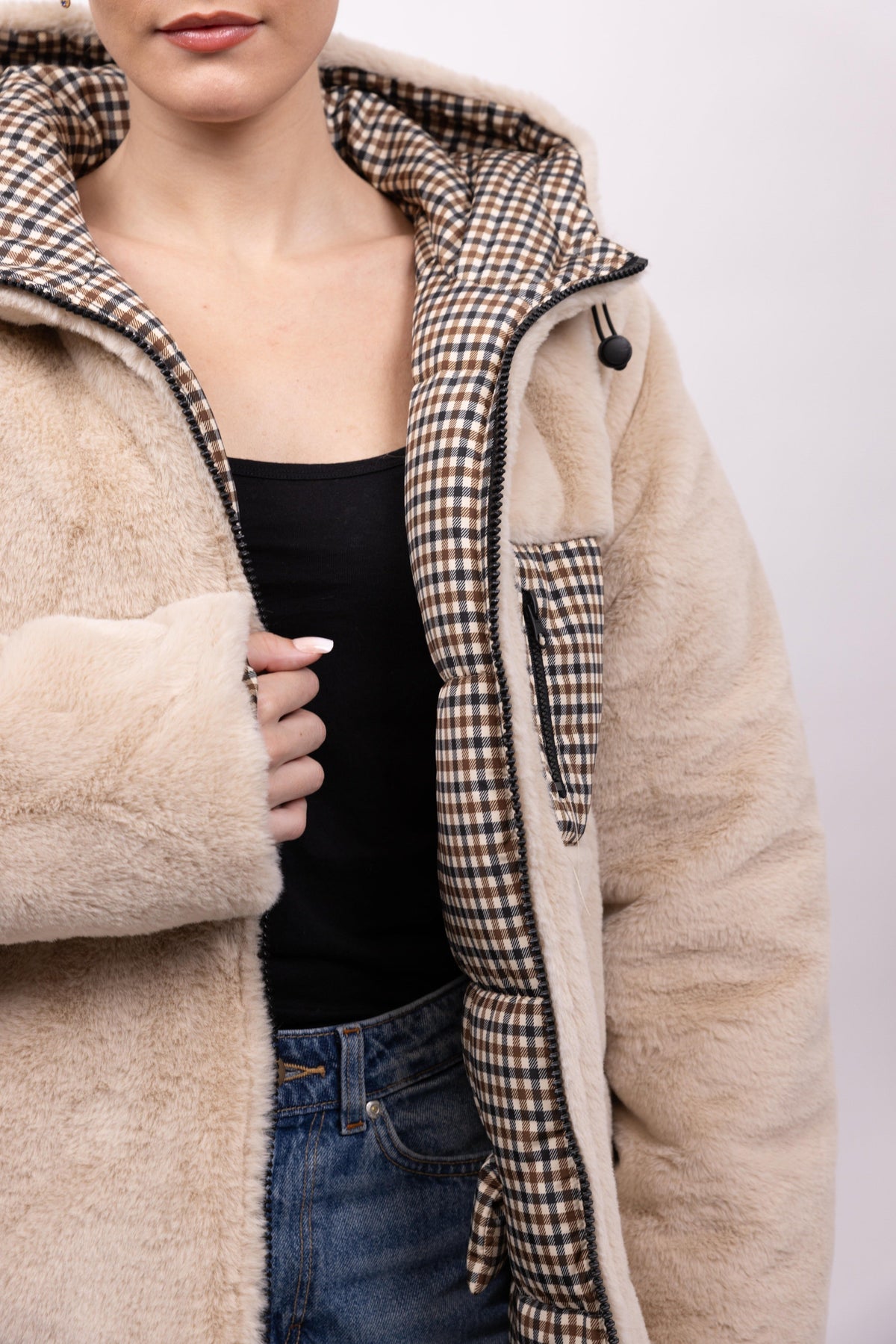 DOUDOUNE REVERSIBLE EN FAUSSE FOURRURE - K-ZELL PARIS | Wholesale