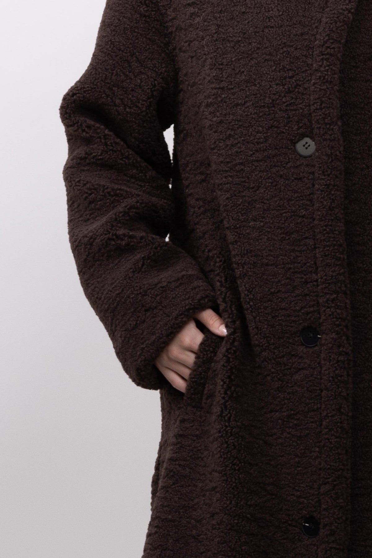MANTEAU LONG EN FAUSSE FOURRURE MOUTON - K-ZELL PARIS | Wholesale