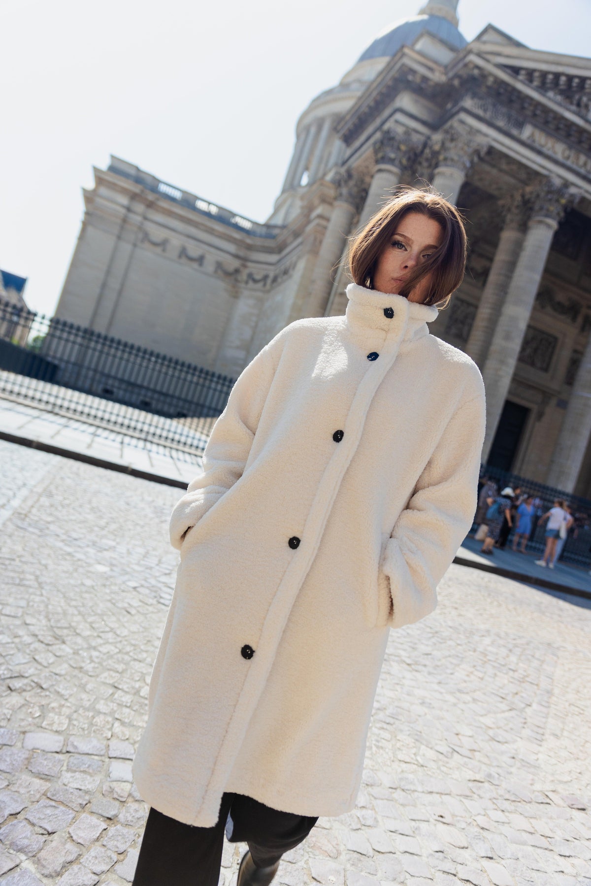 MANTEAU LONG EN FAUSSE FOURRURE MOUTON - K-ZELL PARIS | Wholesale