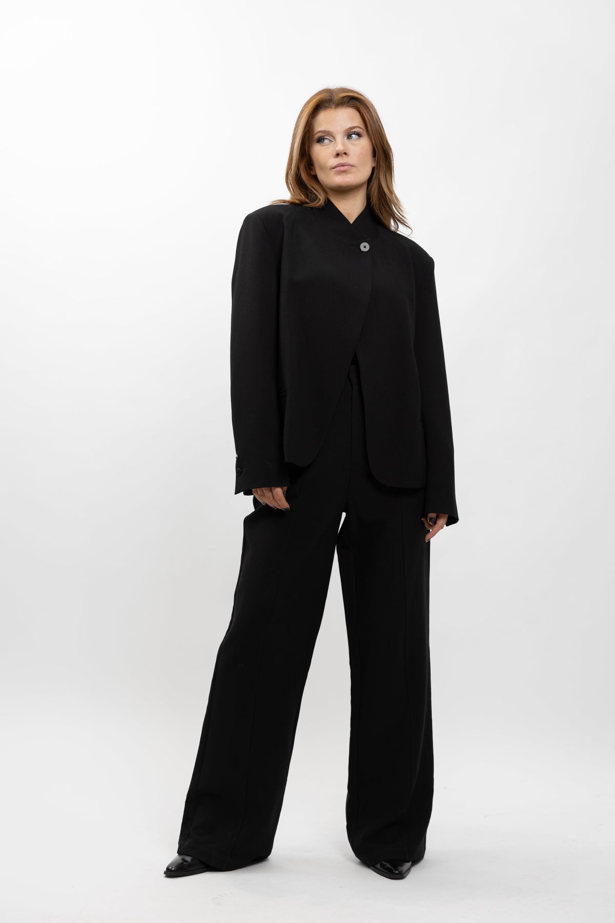 Wide-leg pantalon met hoge taille