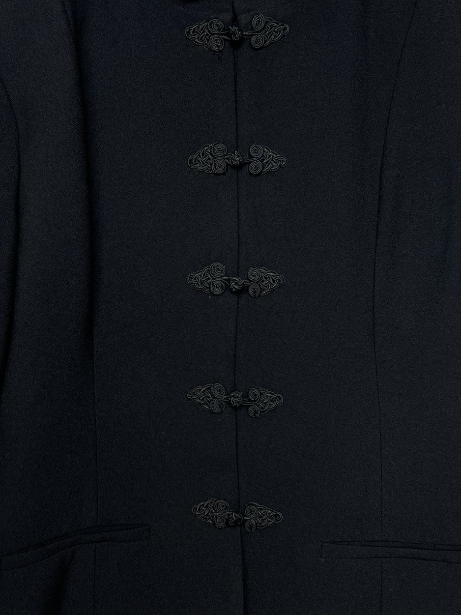 Blazer met mandarijnsluiting