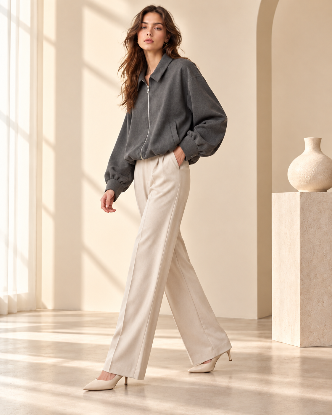Oversized Zip Jacket – Bomberjack