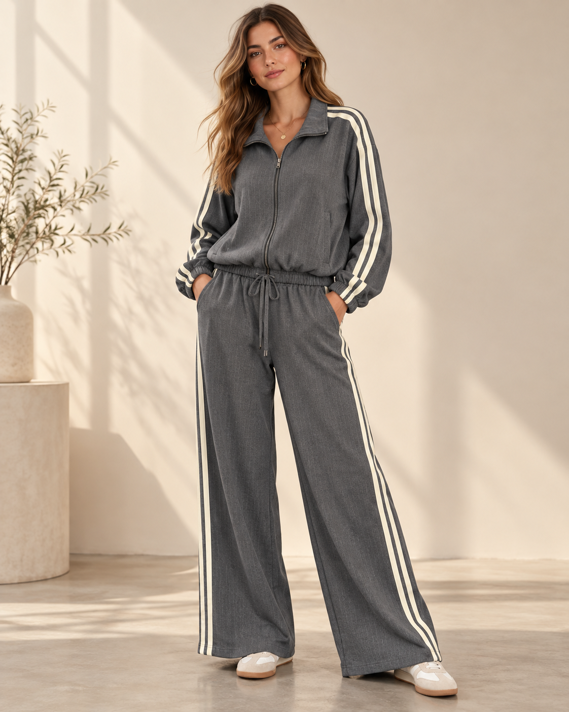 Stripe Set – Sportieve Tweedelige Set