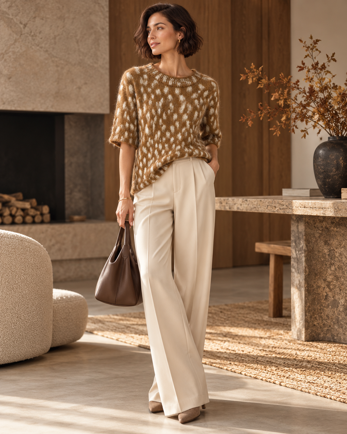 Fluffy Bambi Knit Top