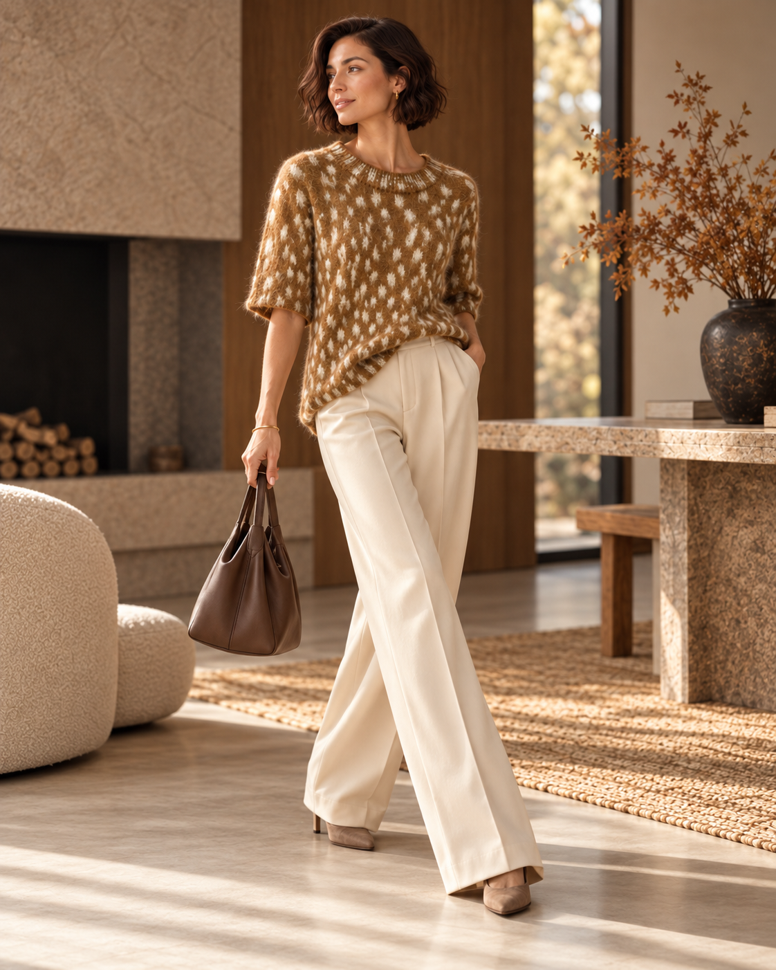 Fluffy Bambi Knit Top