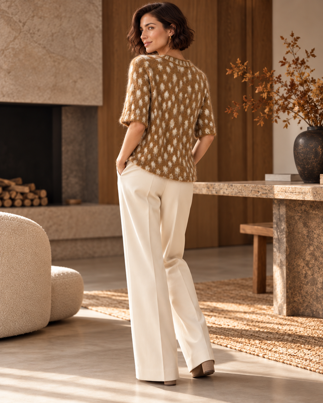 Fluffy Bambi Knit Top