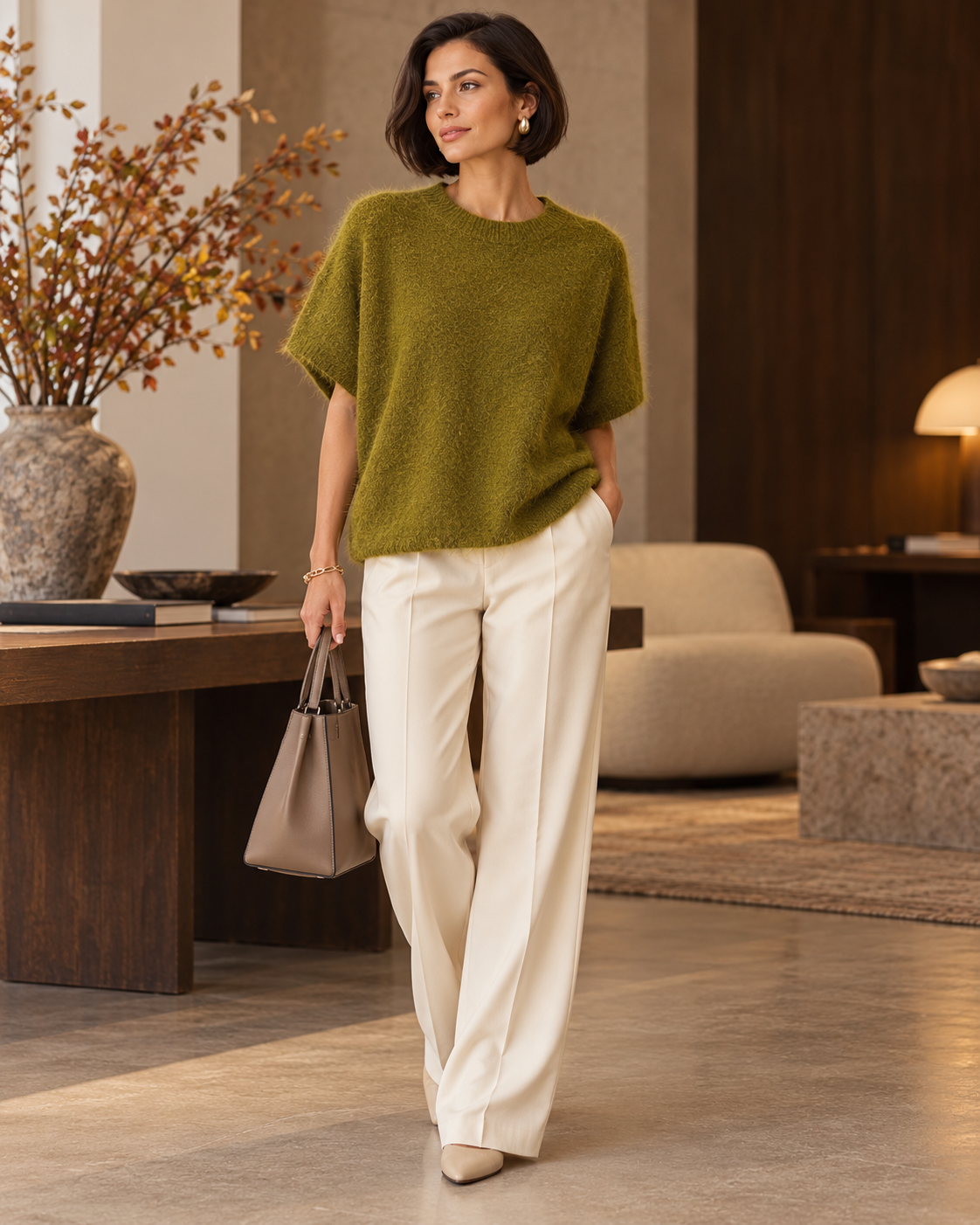 Fluffy Soft Knit Top