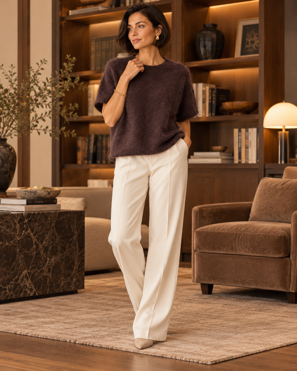 Fluffy Soft Knit Top
