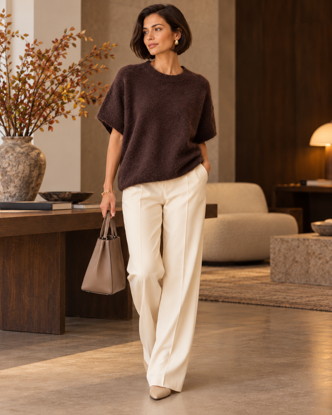 Fluffy Soft Knit Top